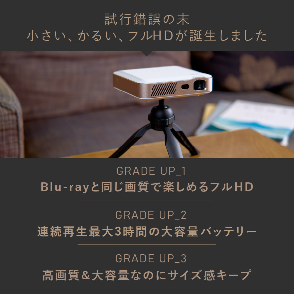 KABĒNI PRO2(カベーニプロ2)フルHDモバイルプロジェクター 2025モデル