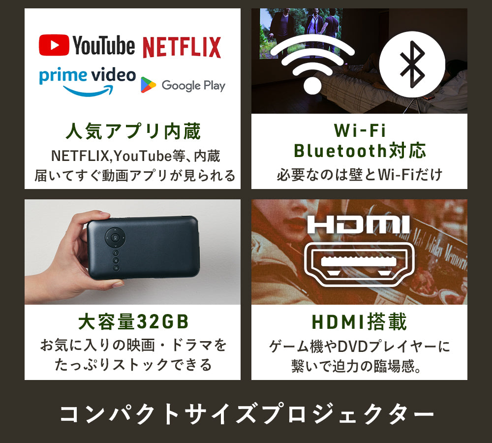 KABĒNI(カベーニ)スマホ型プロジェクター