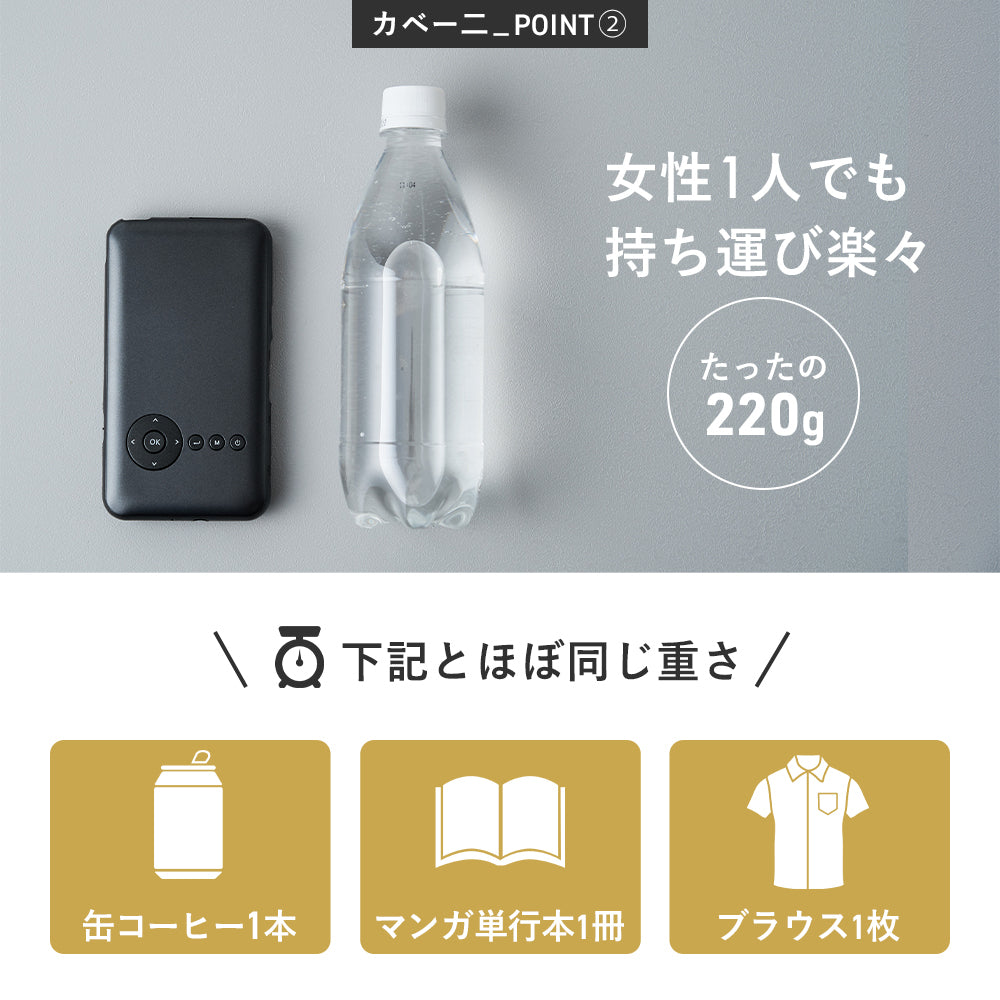 KABĒNI(カベーニ)スマホ型プロジェクター