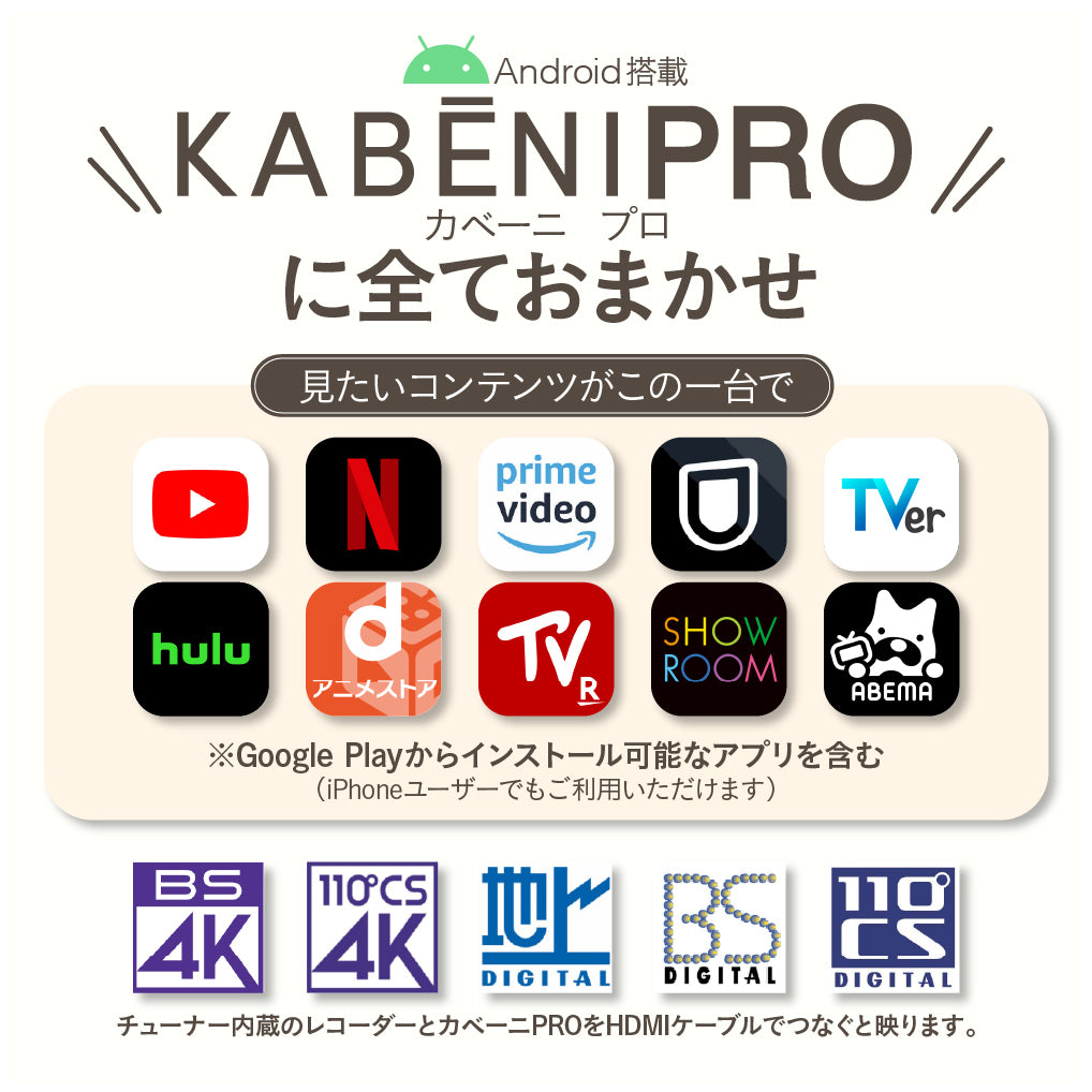 KABĒNI PRO(カベーニプロ)明るいモバイルプロジェクター