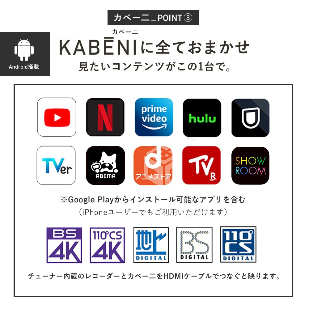 KABĒNI(カベーニ)スマホ型プロジェクター