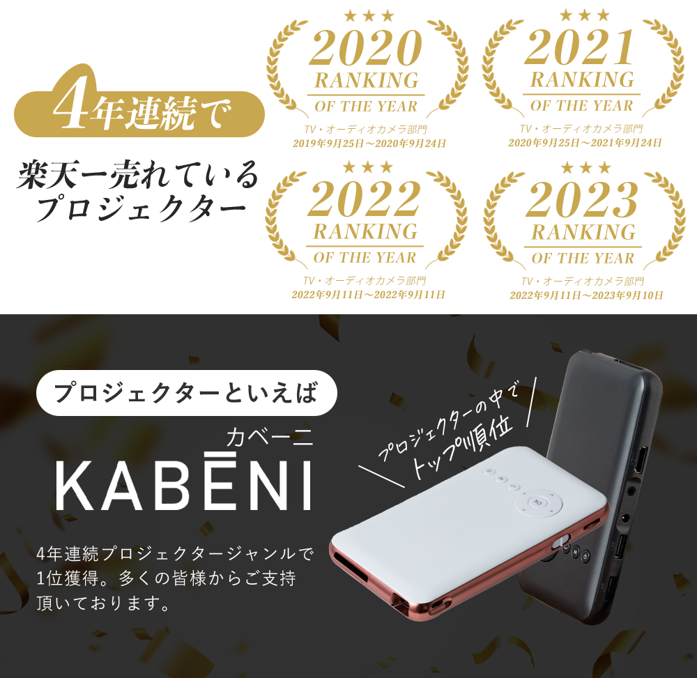 KABĒNI（カベーニ）スマホ型プロジェクター